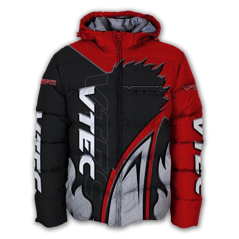 Sportswearmerch VTEC Motorcycle Personalized Puffer Jacket For Fan