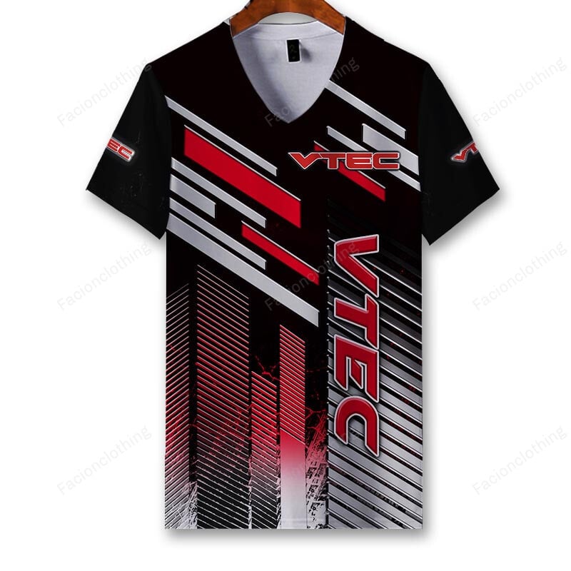 Sportswearmerch VTEC Motorcycle Personalized V-neck Women T-shirt For Fan