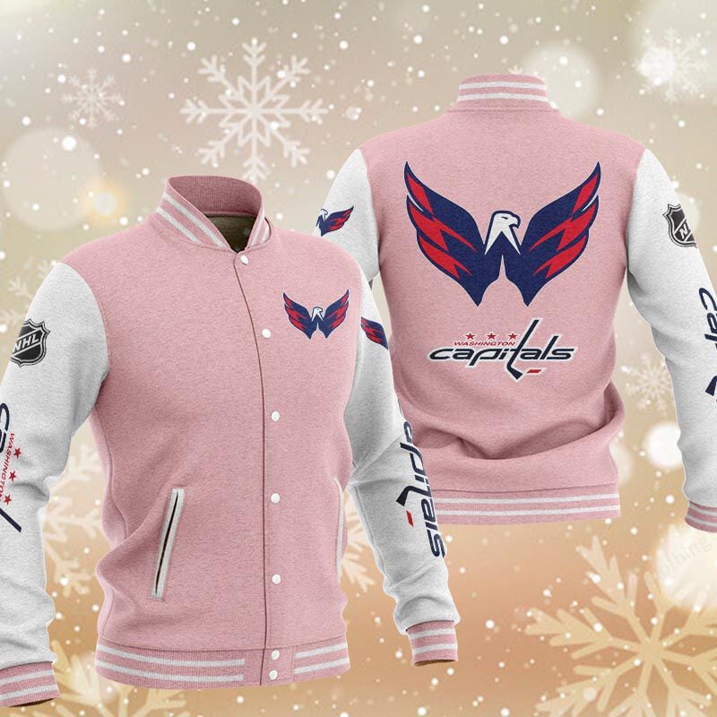 Sportswearmerch Washington Capitals NHL Personalized Baseball Jacket For Fan