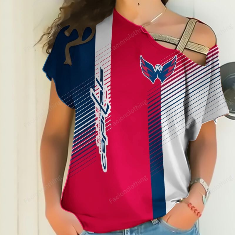 Sportswearmerch Washington Capitals NHL Personalized Strapless Short Sleeve For Fan