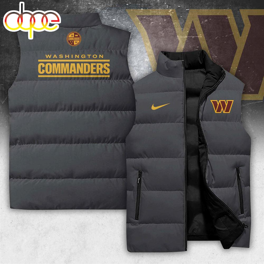 Sportswearmerch Washington Commanders NFL 2024 Personalized Sleeveless Puffer Jacket For Fan