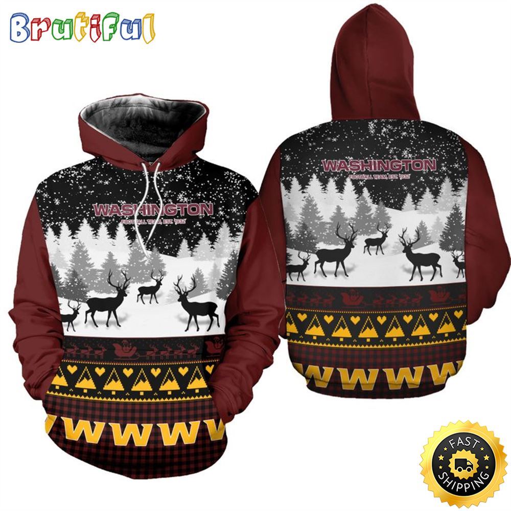 Sportswearmerch Washington Commanders NFL Christmas Hoodie For Fan