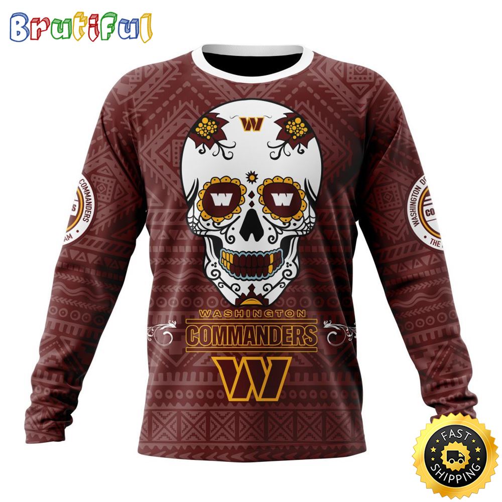 Sportswearmerch Washington Commanders NFL Crewneck Personalized Sweater For Fan