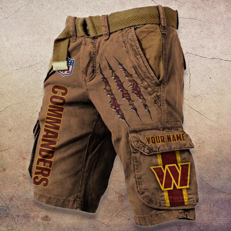 Sportswearmerch Washington Commanders NFL Denim Short For Fan