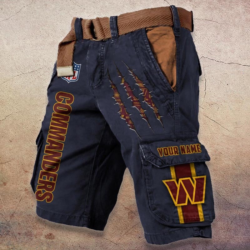 Sportswearmerch Washington Commanders NFL Denim Short For Fan