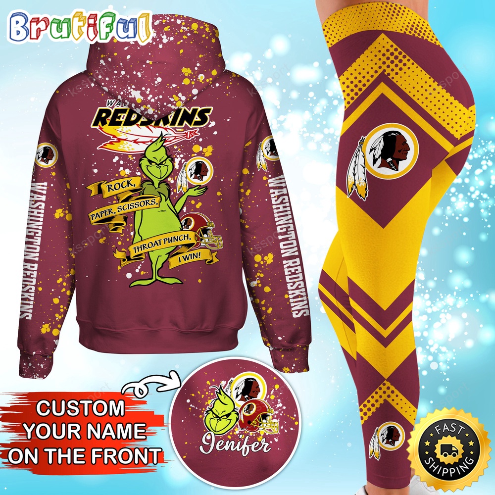 Sportswearmerch Washington Commanders NFL Hoodie Leggings The Grinch For Fan