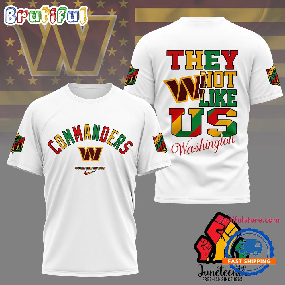 Sportswearmerch Washington Commanders NFL Juneteenth Freedom Day T-Shirt For Fan