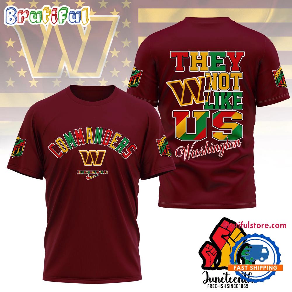 Sportswearmerch Washington Commanders NFL Juneteenth Freedom Day Unisex T-Shirt For Fan