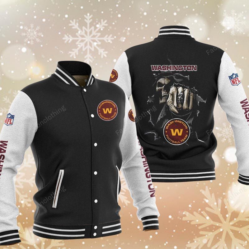 Sportswearmerch Washington Commanders NFL Personalized Baseball Jacket For Fan