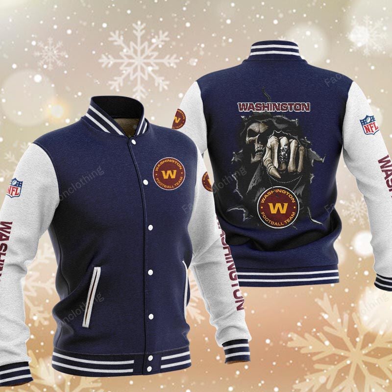Sportswearmerch Washington Commanders NFL Personalized Baseball Jacket For Fan