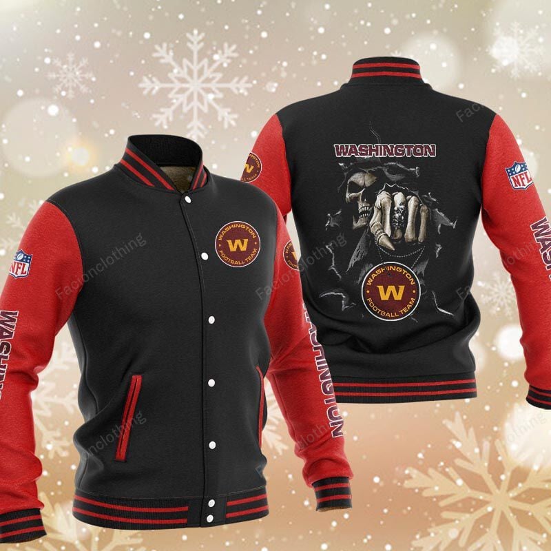 Sportswearmerch Washington Commanders NFL Personalized Baseball Jacket For Fan