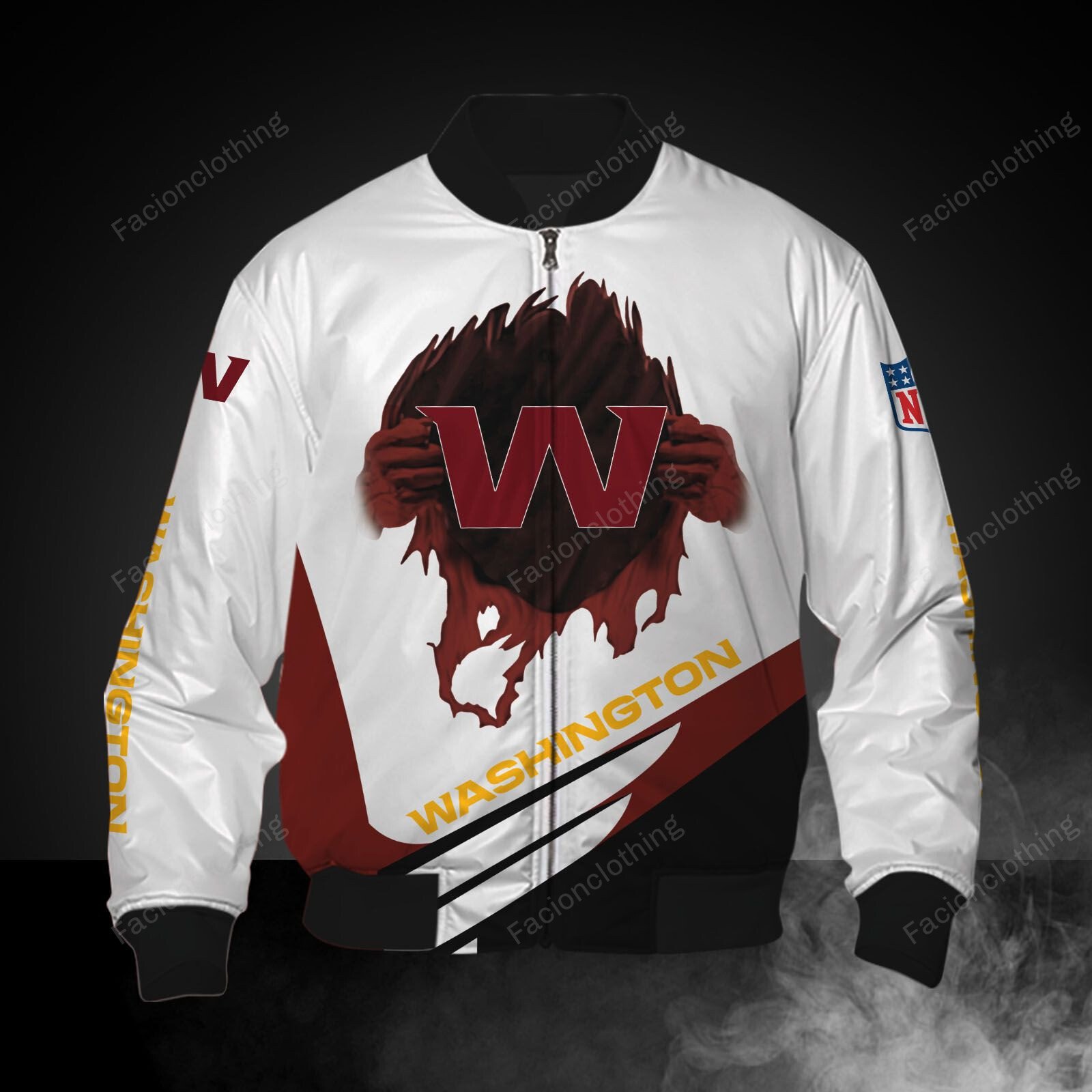 Sportswearmerch Washington Commanders NFL Personalized Bomber Jacket For Fan