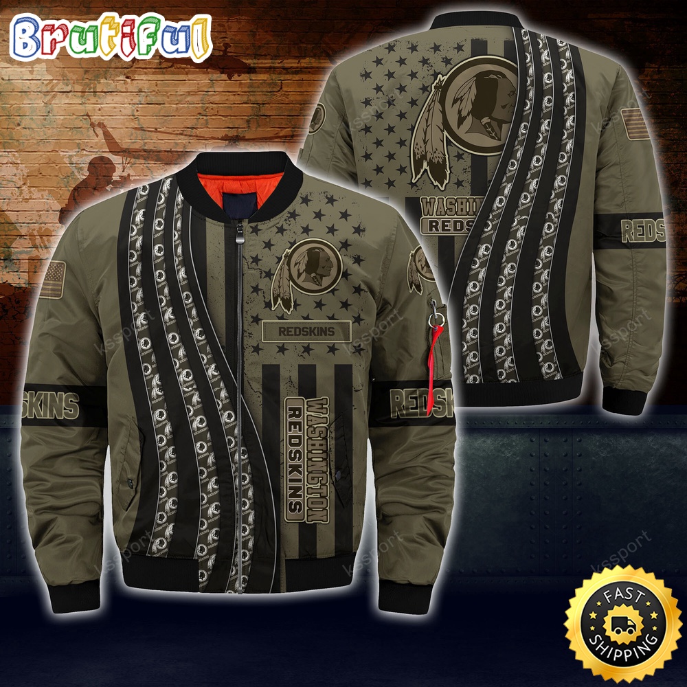 Sportswearmerch Washington Commanders NFL Personalized Bomber Jacket For Fan