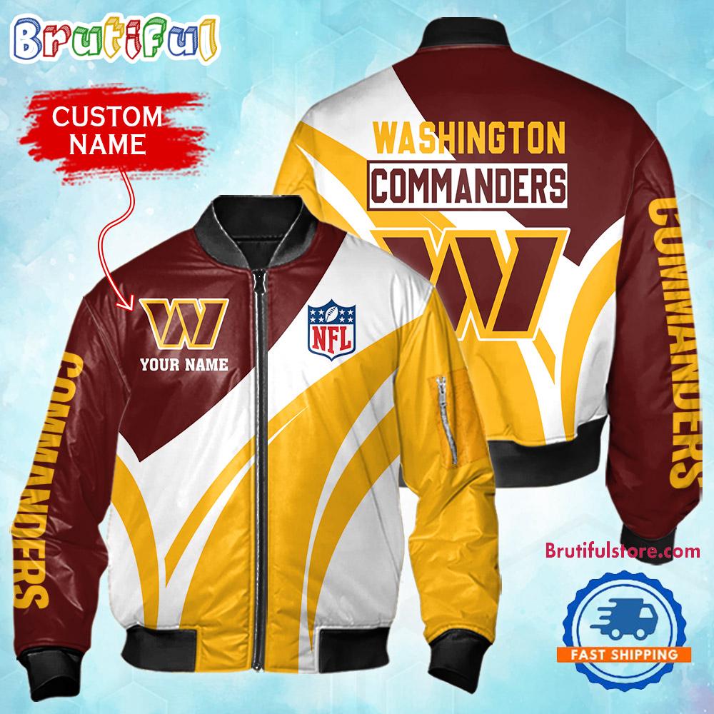 Sportswearmerch Washington Commanders NFL Personalized Bomber Jacket For Fan