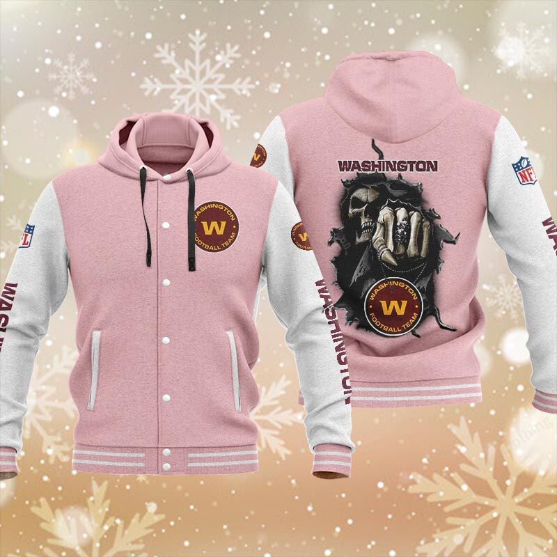 Sportswearmerch Washington Commanders NFL Personalized Hooded Baseball Jacket For Fan