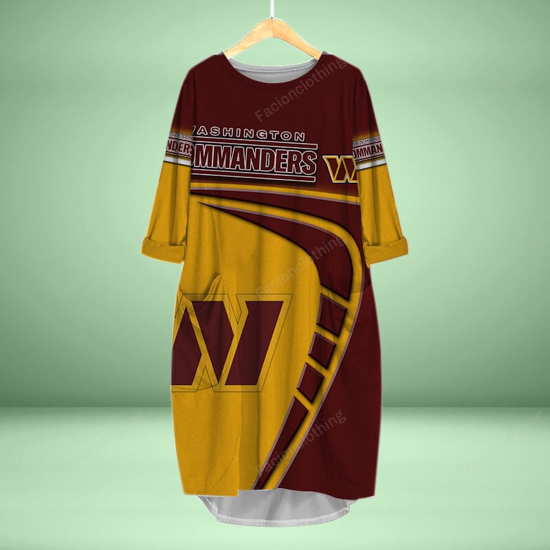 Sportswearmerch Washington Commanders NFL Personalized Pocket Dress For Fan