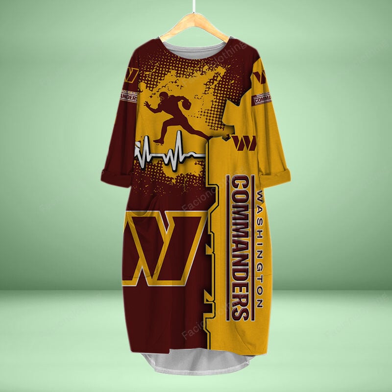 Sportswearmerch Washington Commanders NFL Personalized Pocket Dress For Fan