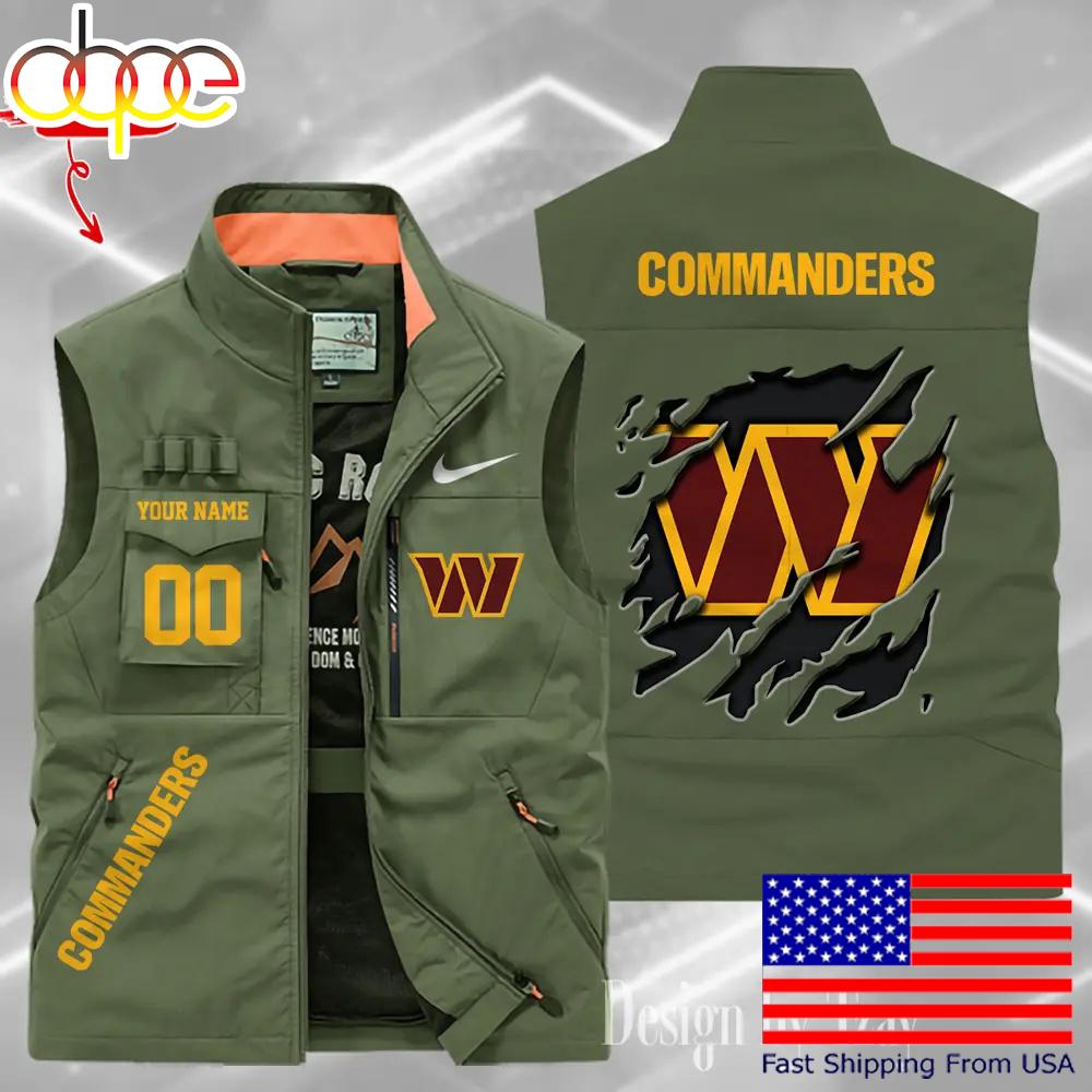 Sportswearmerch Washington Commanders NFL Personalized Pocket Vest For Fan