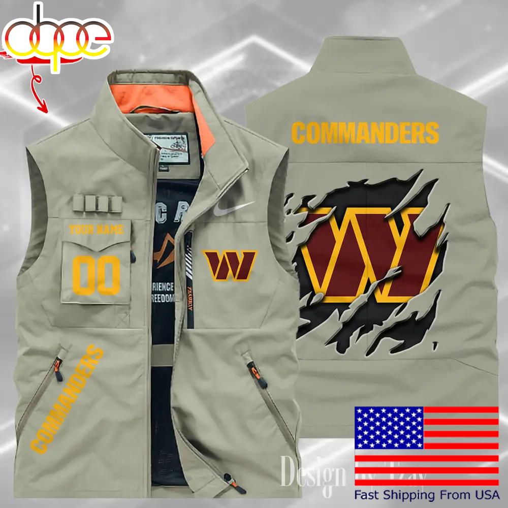 Sportswearmerch Washington Commanders NFL Personalized Pocket Vest For Fan