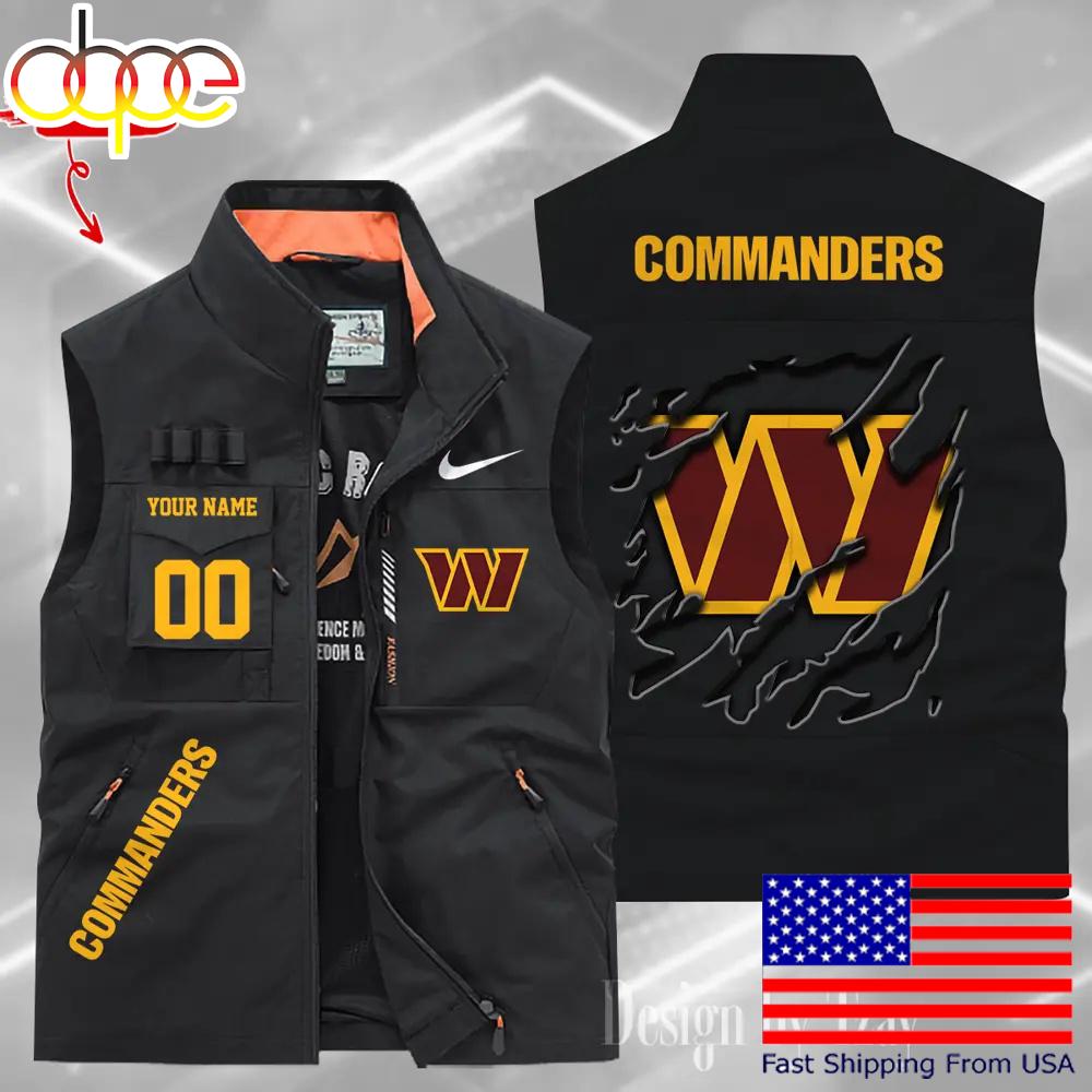 Sportswearmerch Washington Commanders NFL Personalized Pocket Vest For Fan