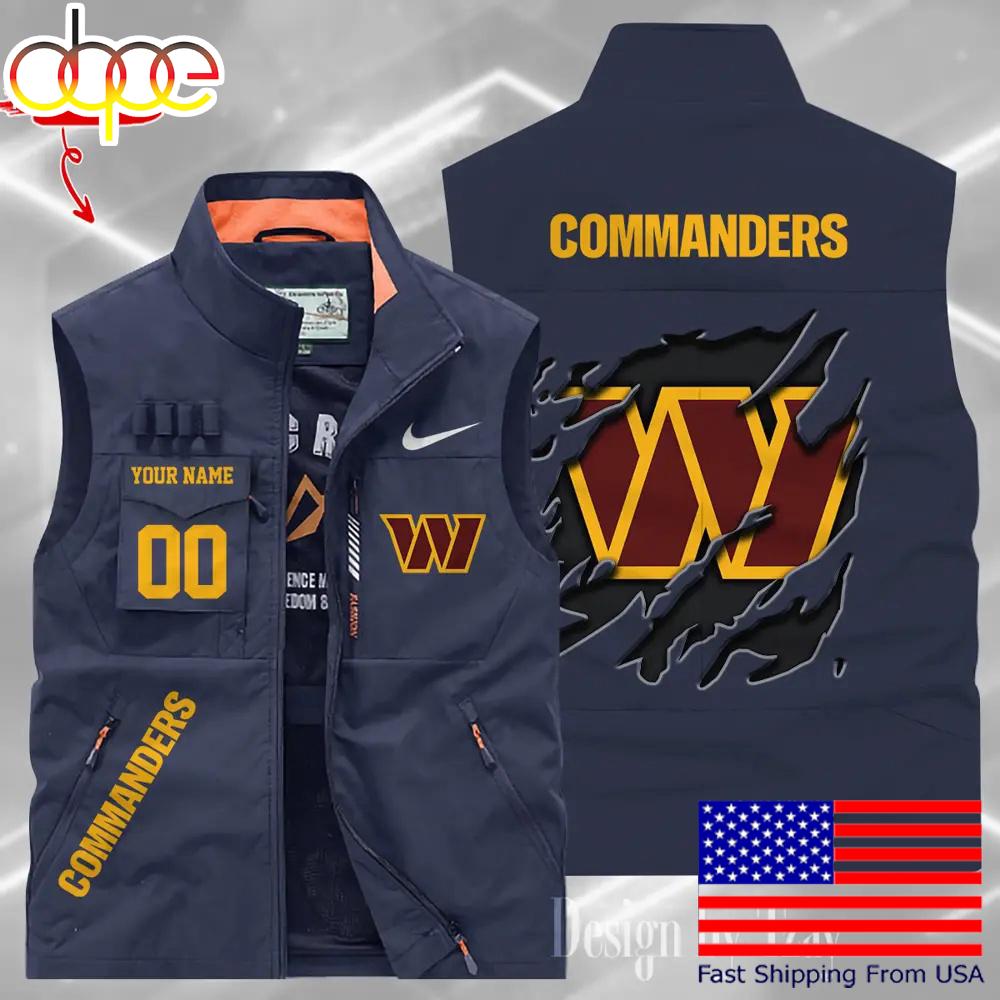 Sportswearmerch Washington Commanders NFL Personalized Pocket Vest For Fan