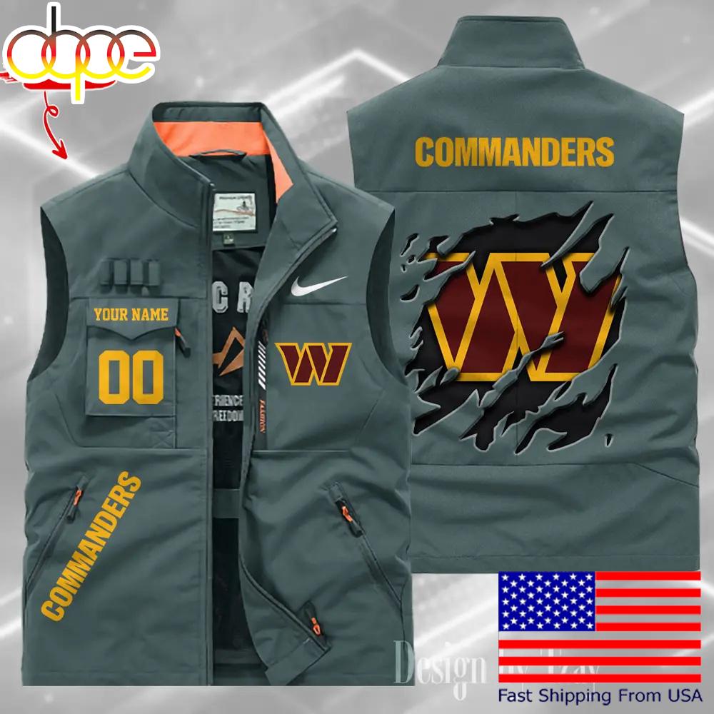 Sportswearmerch Washington Commanders NFL Personalized Pocket Vest For Fan