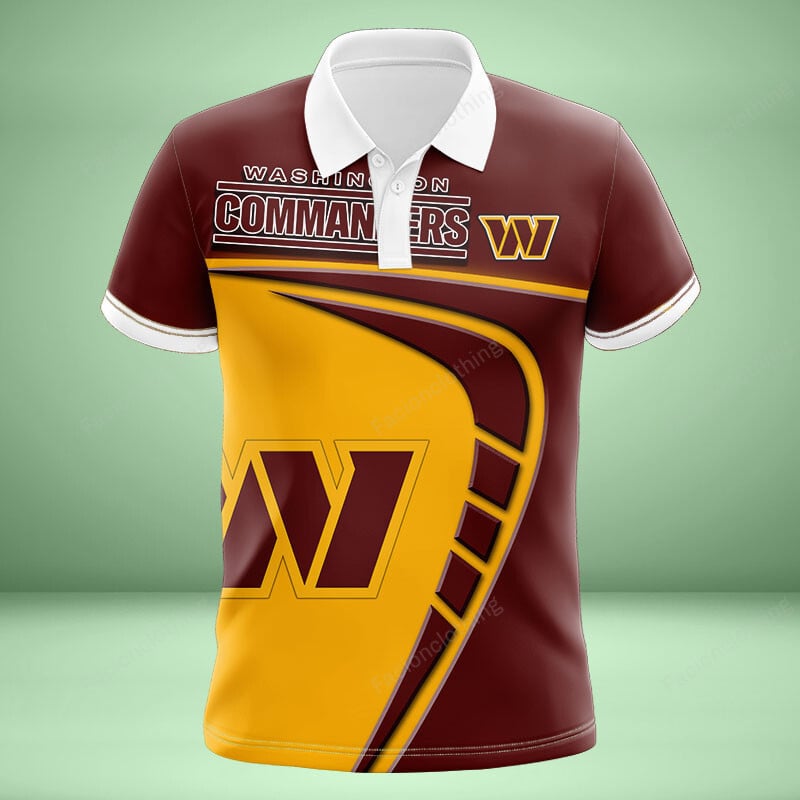 Sportswearmerch Washington Commanders NFL Personalized Polo Shirt For Fan