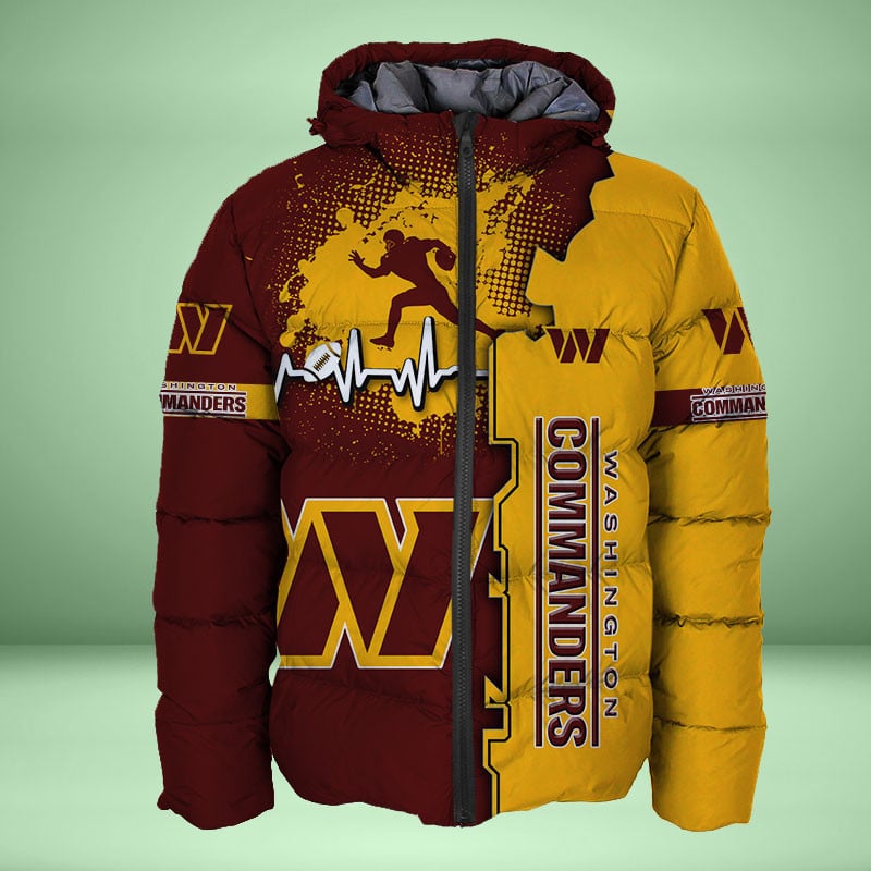 Sportswearmerch Washington Commanders NFL Personalized Puffer Jacket For Fan