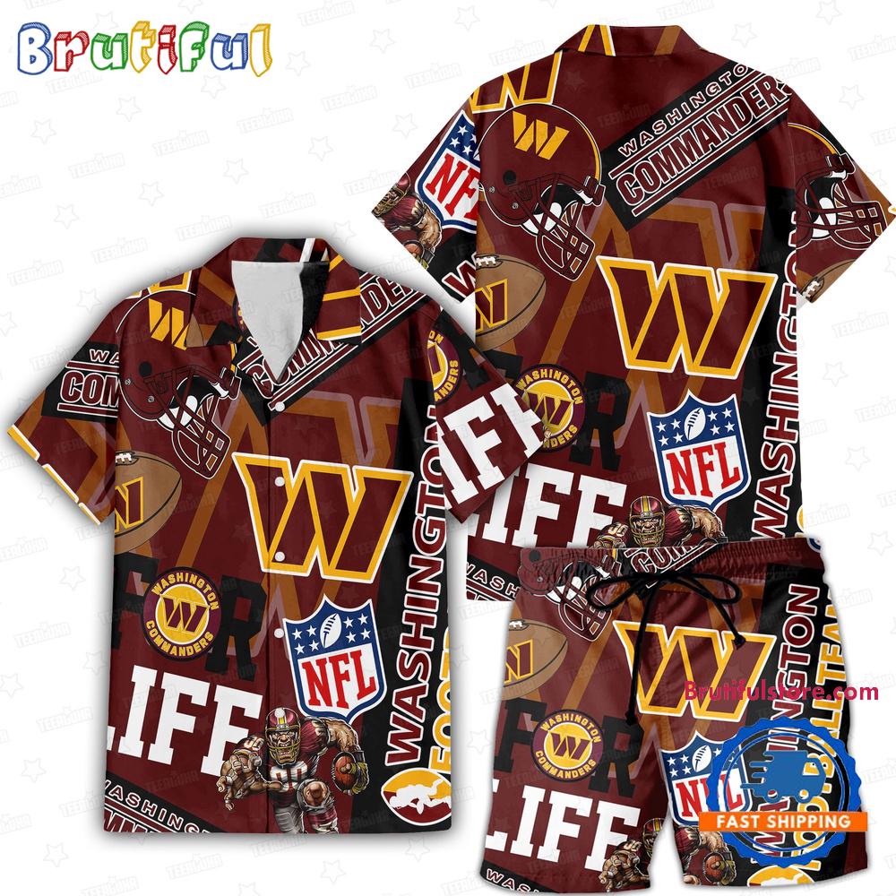 Sportswearmerch Washington Commanders NFL Personalized Set Short Set For Fan
