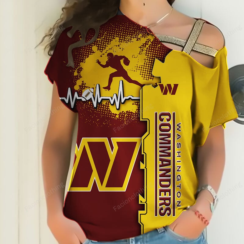 Sportswearmerch Washington Commanders NFL Personalized Strapless Sleeve Short For Fan