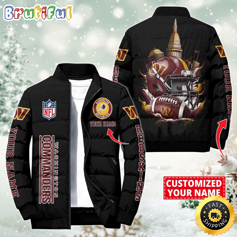 Sportswearmerch Washington Commanders NFL Puffer Jacket For Fan