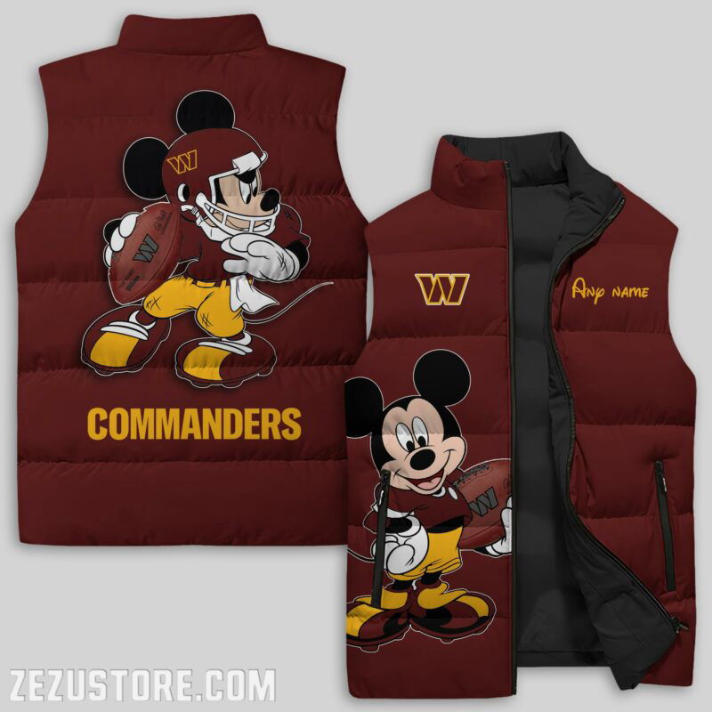 Sportswearmerch Washington Commanders NFL Sleeveless Puffer Jacket For Fans
