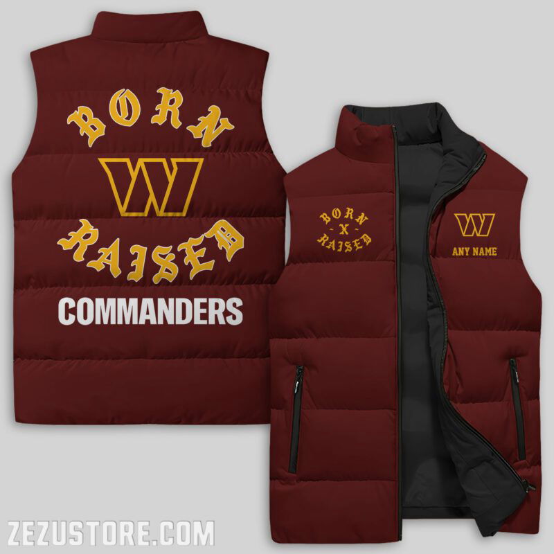 Sportswearmerch Washington Commanders NFL Sleeveless Puffer Jacket For Fans