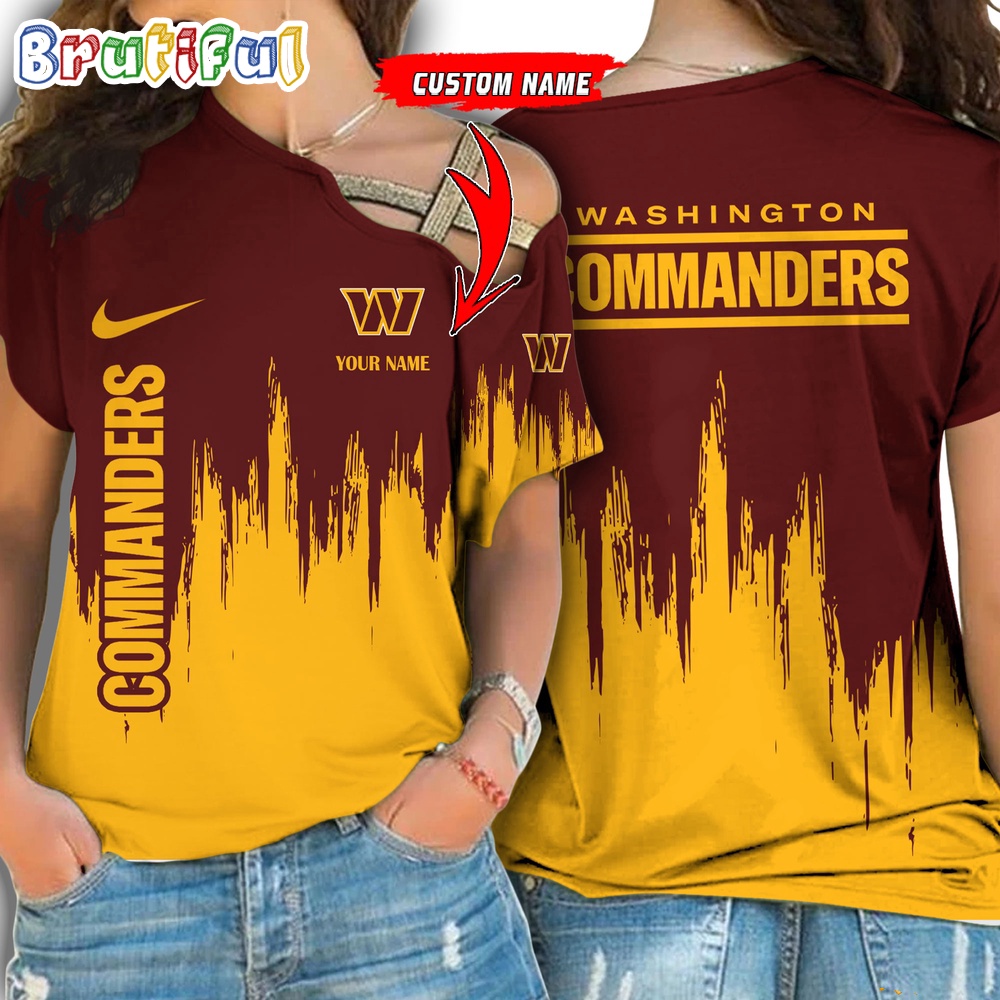 Sportswearmerch Washington Commanders NFL Strapless Sleeve Short For Fan