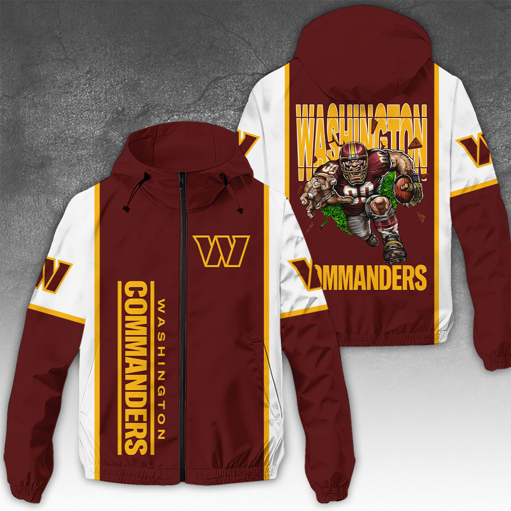 Sportswearmerch Washington Commanders NFL Windbreaker Jacket For Fan