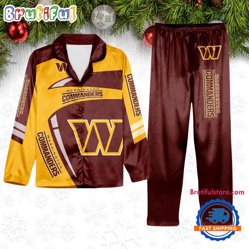 Sportswearmerch Washington Commanders NFL Winter Season Personalized Pajamas Set For Fan