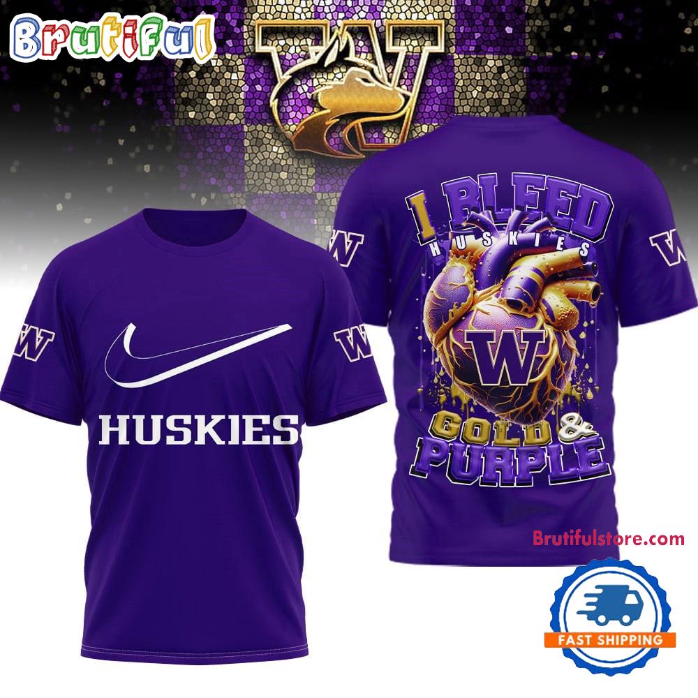 Sportswearmerch Washington Huskies NCAA I Bleed T-shirt For Fan