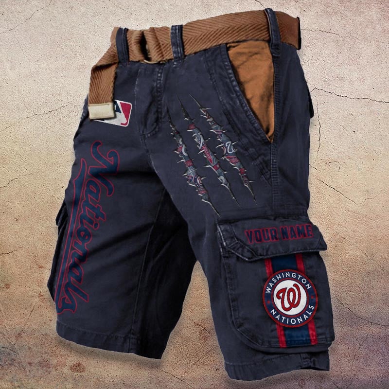 Sportswearmerch Washington Nationals MLB Denim Short For Fan