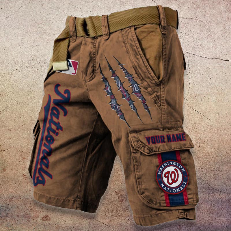 Sportswearmerch Washington Nationals MLB Denim Short For Fan
