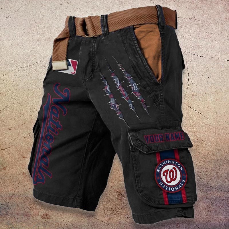 Sportswearmerch Washington Nationals MLB Denim Short For Fan
