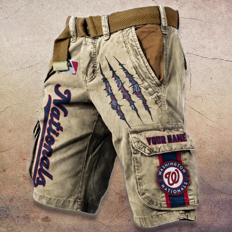 Sportswearmerch Washington Nationals MLB Denim Short For Fan