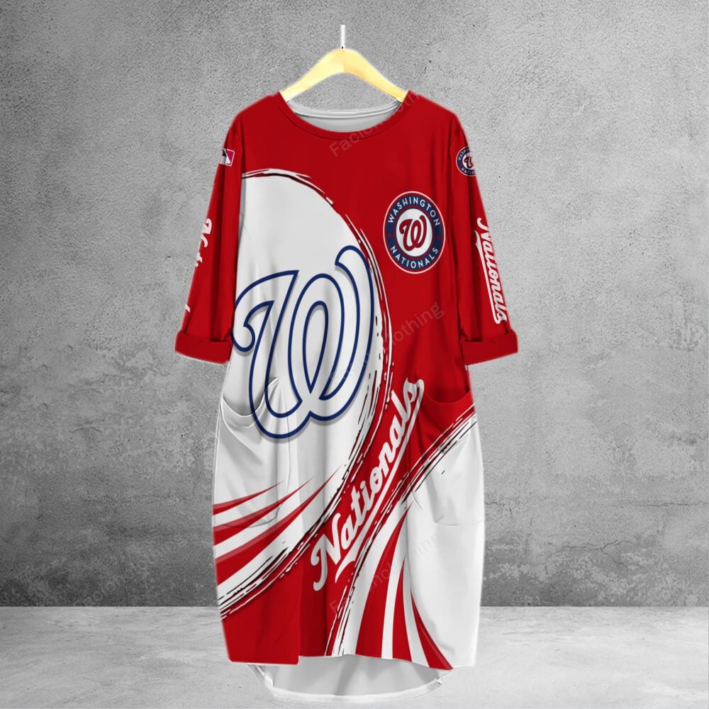 Sportswearmerch Washington Nationals MLB Personalized Pocket Tanktop For Fan