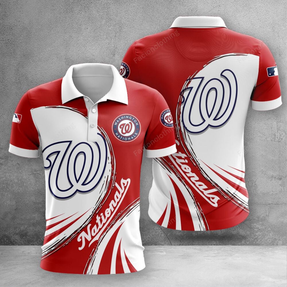 Sportswearmerch Washington Nationals MLB Personalized Polo Shirt For Fan