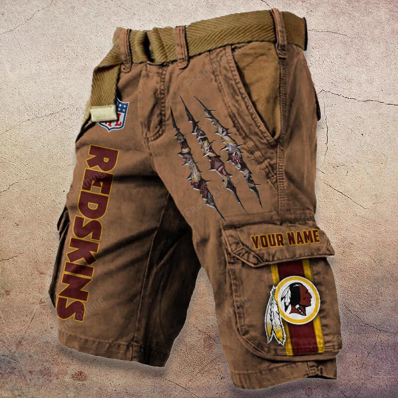 Sportswearmerch Washington Redskin NFL Denim Short For Fan