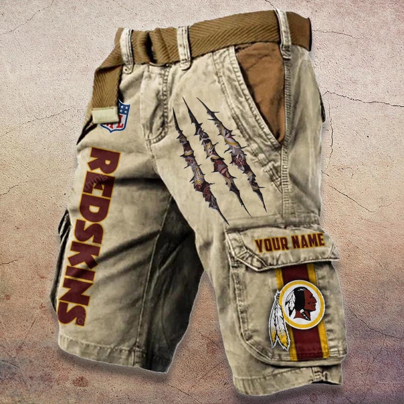 Sportswearmerch Washington Redskin NFL Denim Short For Fan