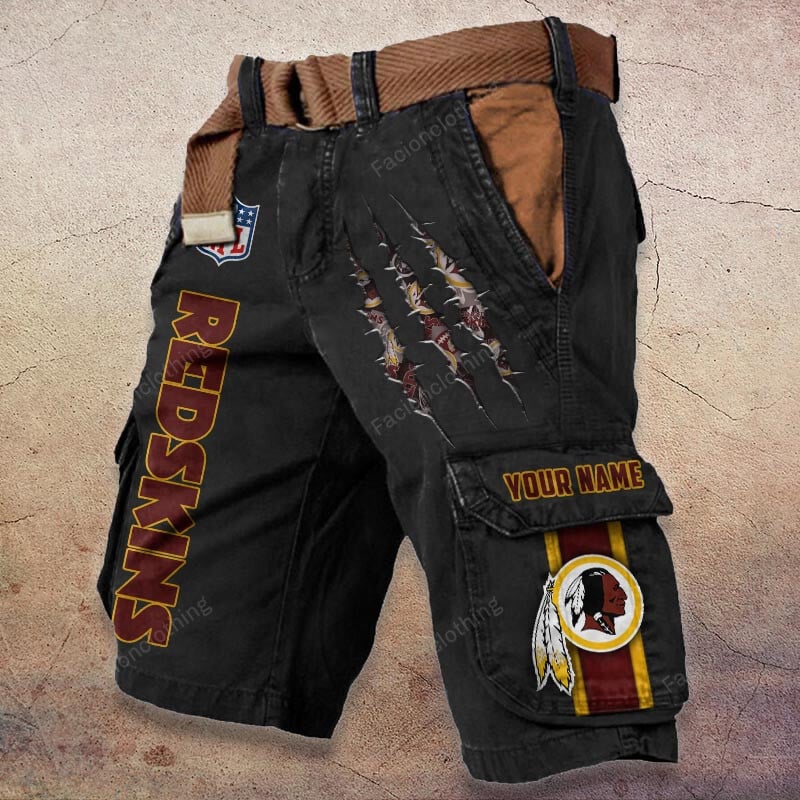 Sportswearmerch Washington Redskin NFL Denim Short For Fan