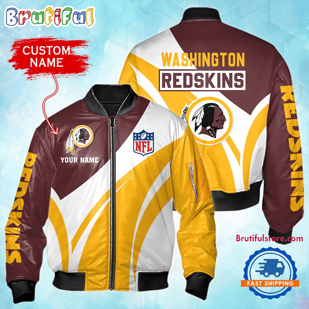 Sportswearmerch Washington Redskins NFL Personalized Bomber Jacket For Fan