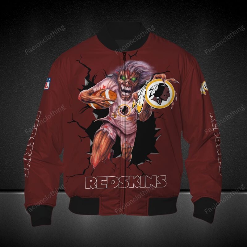 Sportswearmerch Washington Redskins NFL Personalized Bomber Jacket For Fan