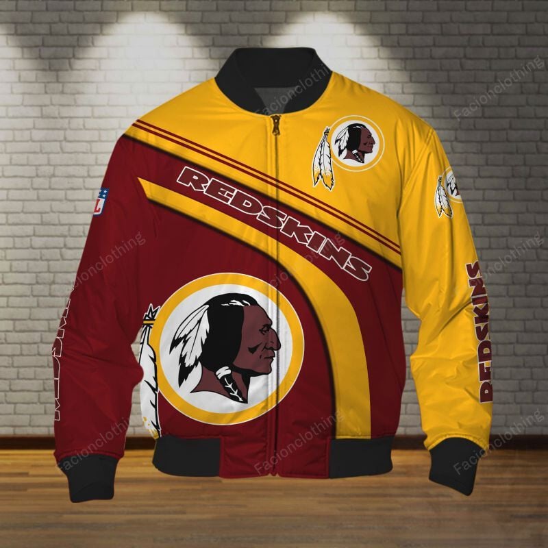 Sportswearmerch Washington Redskins NFL Personalized Bomber Jacket For Fan