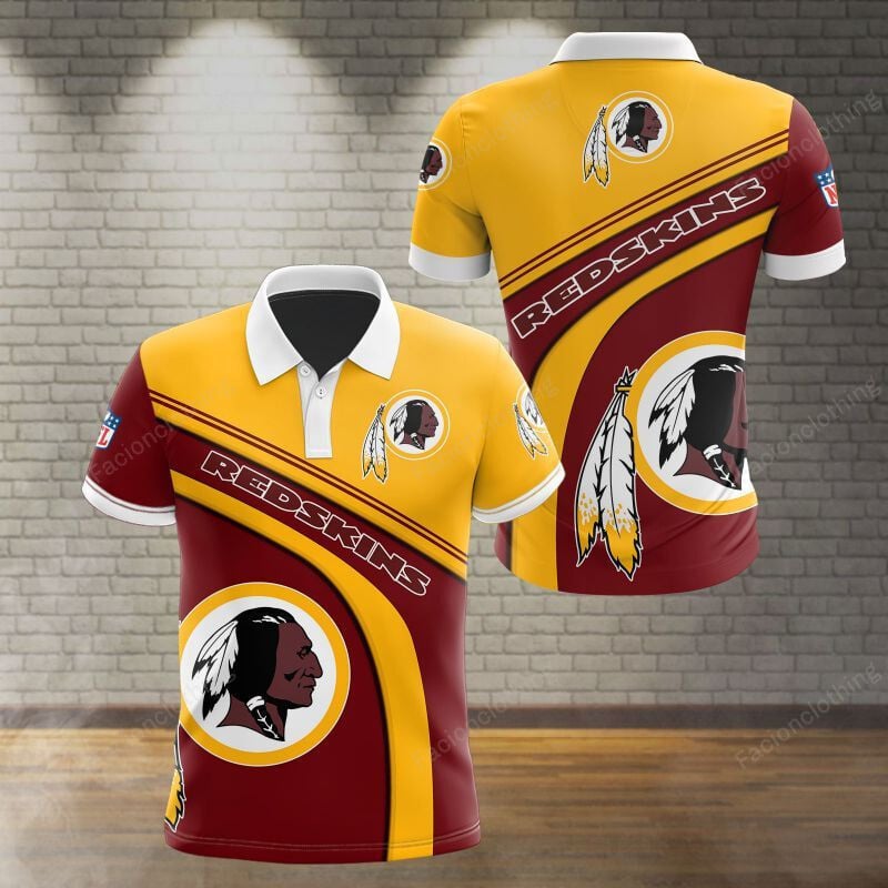 Sportswearmerch Washington Redskins NFL Personalized Polo Shirt For Fan